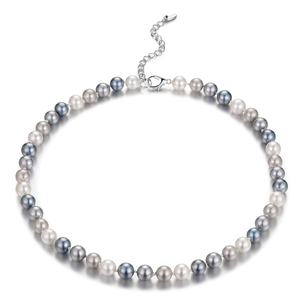 Beaded Strand Pearl Choker Necklace - Elegant Fashion Jewelry for Women | Perfect Birthday Gift, Wedding Accessory & Party Wear
