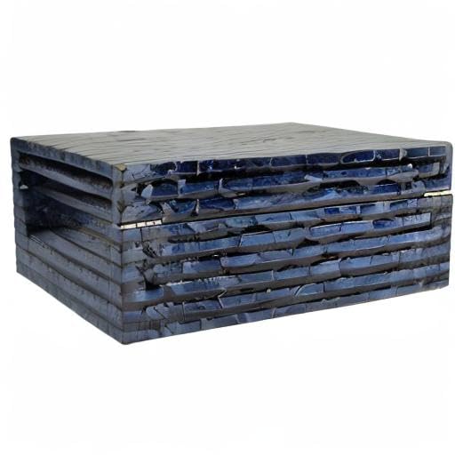 Deco 79 Pearl Shell Handmade Storage Box Set (12