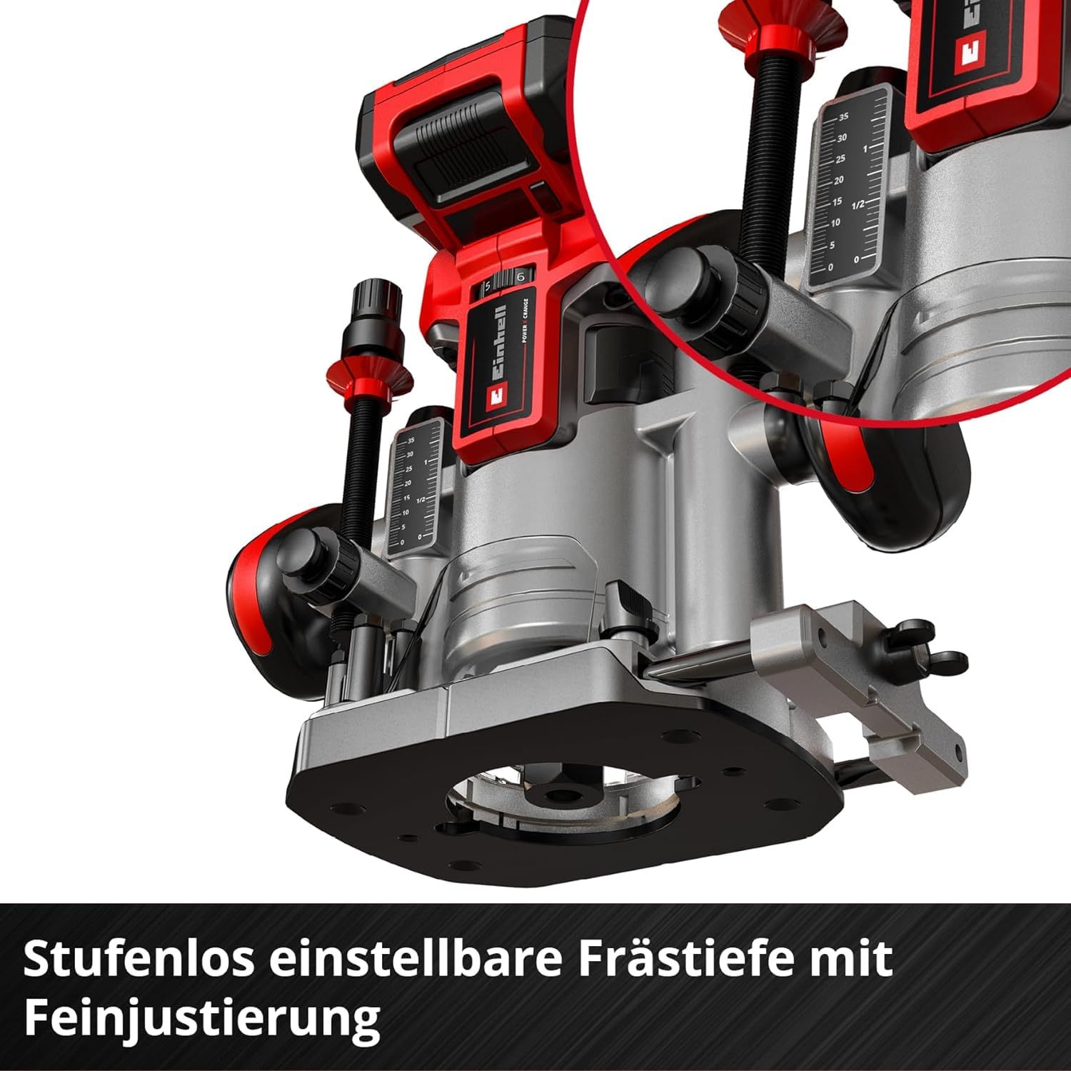 Einhell TP-RO 18 Cordless Brushless Router Set - 18V Lithium-Ion Edge Trimmer with Depth Adjustment, Accessories & Carry Case (Battery Not Included) - Perfect for Woodworking, DIY Projects & Professional Carpentry