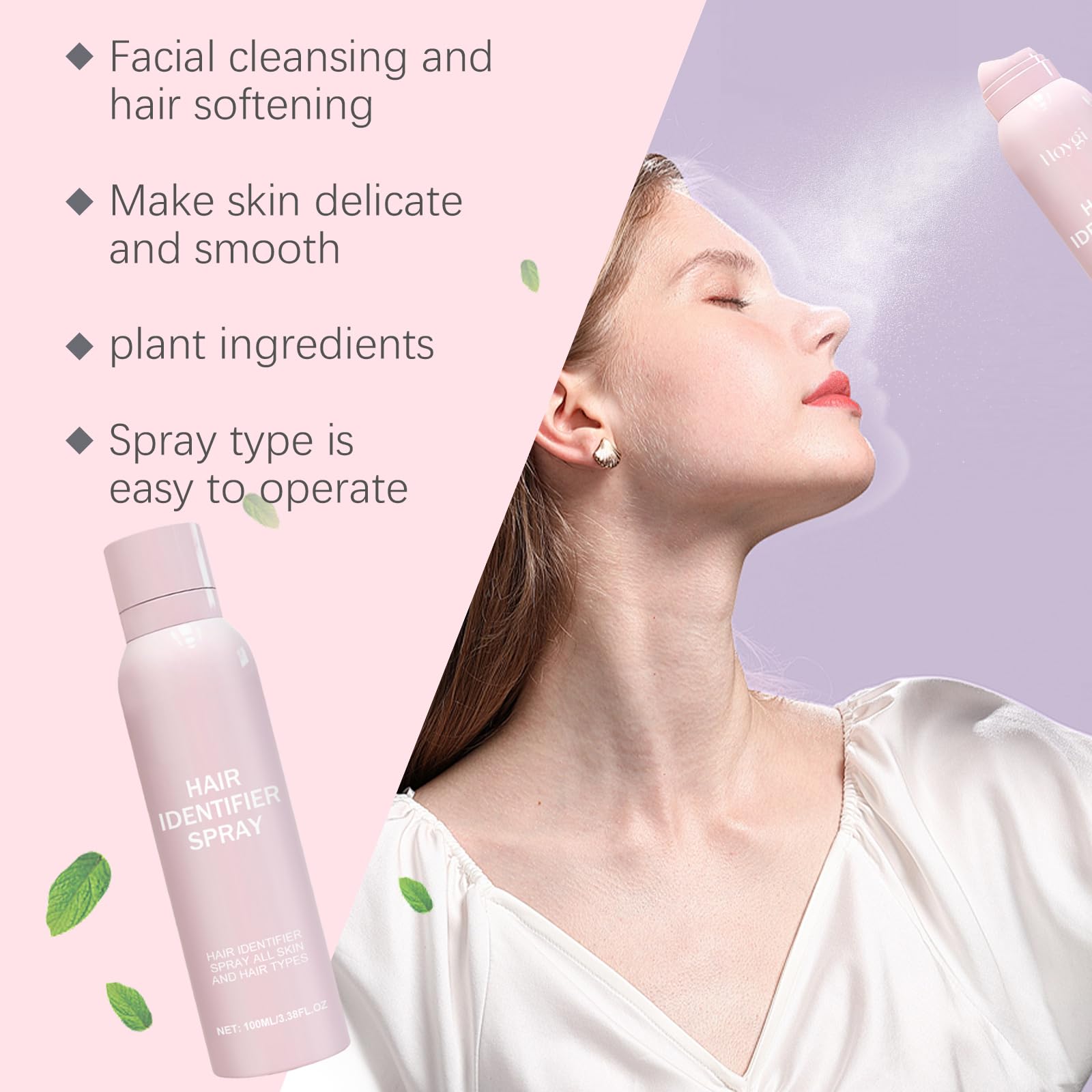 Best Hair Identifier Spray for Face & Body - Dermaplaning & Shaving Prep - Skin Safe Hair Highlighting Spray for Smooth, Flawless Results - Perfect for At-Home & Professional Use