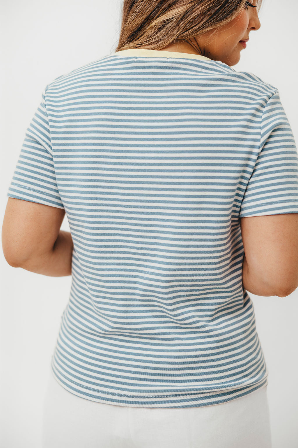 Bernie Short Sleeve Shirt - Light Blue Stripe Casual Button Down for Men | Perfect for Summer Outfits, Office Wear & Weekend Casual Looks