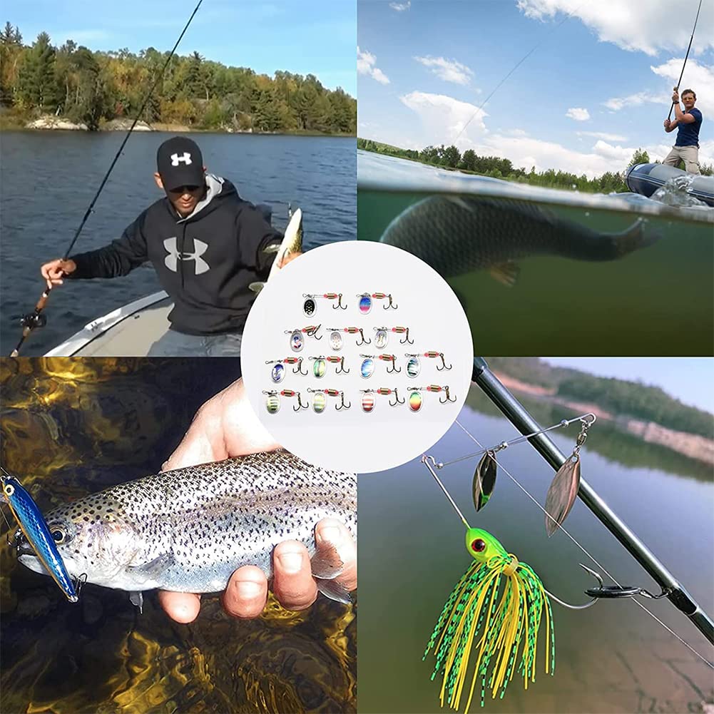 600Pcs Iron Fishing Spinner Clevis - 2 Colors U-Shaped Spinnerbait Parts for Lure Making | Easy Spin Clevises & Fishing Spoon Accessories | Perfect for Bass, Trout and Freshwater Fishing
