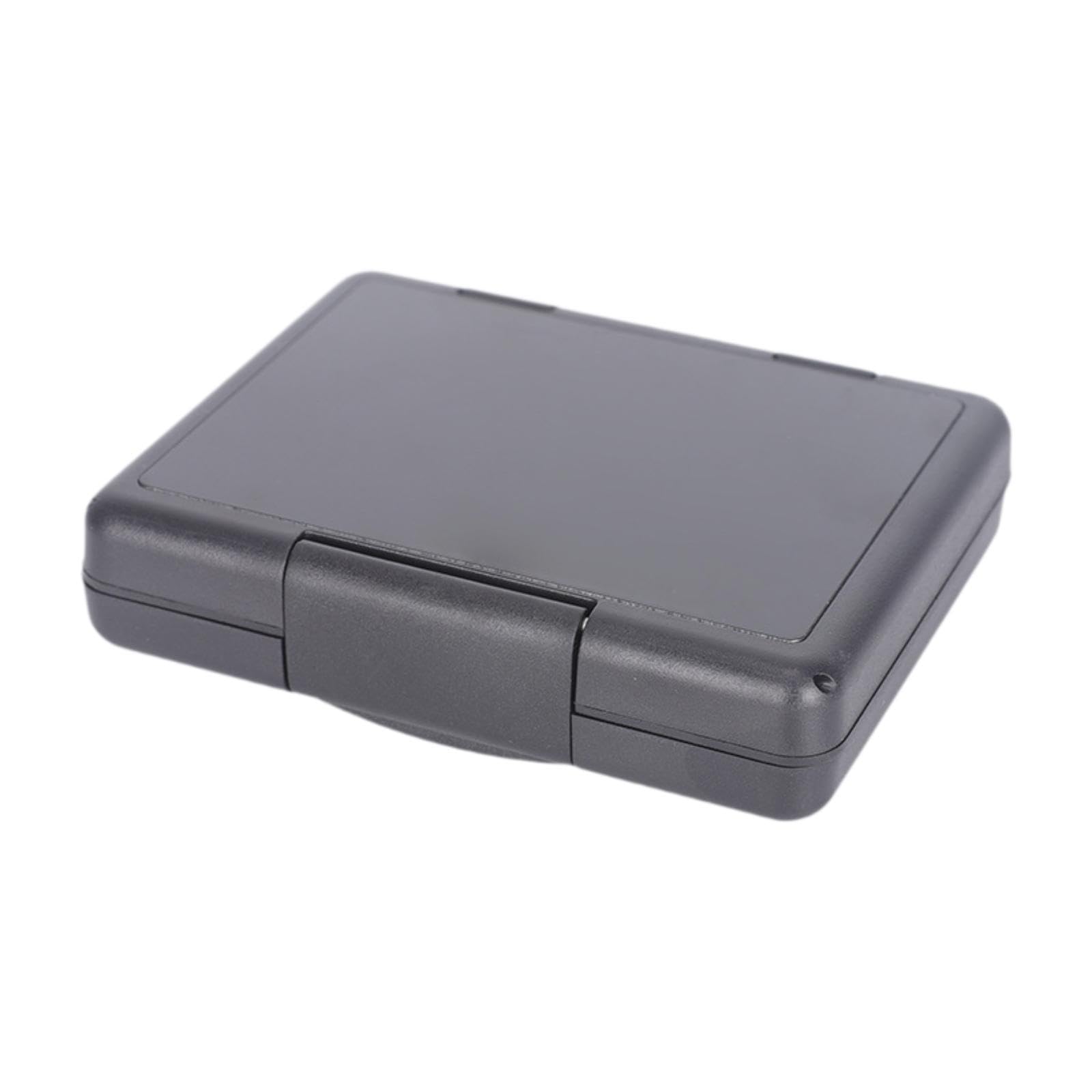 Durable Multi-Slot Memory Card Holder - Portable Dustproof Protective Organizer for SD, Micro SD, CF Cards - Perfect for Photographers, Travelers & Tech Enthusiasts (Black)