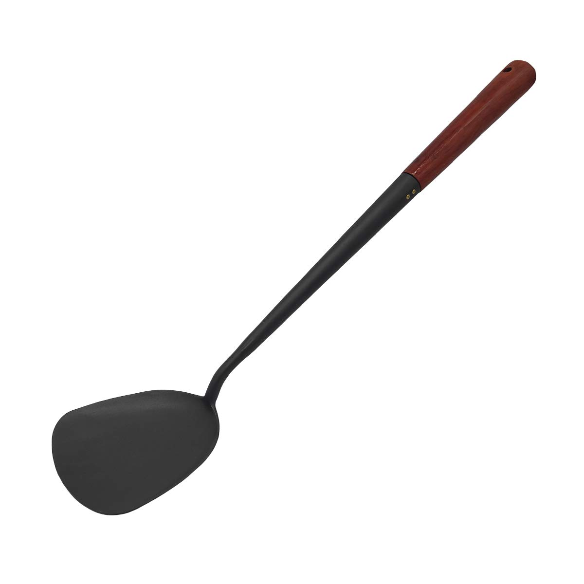 Traditional Handmade Wooden Handle Spatula and Ladle Set for Wok - Asian Stir Fry Cooking Utensils, Chinese Chuan & Hoak Set with Extended Handle - Perfect for Stir-Frying, Sauteing, and Serving Authentic Asian Dishes