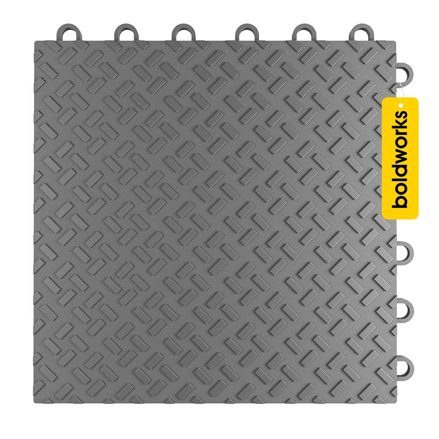 Interlocking Garage Floor Tiles - 48 Pack of 12x12 Inch Anti-Slip, Oil & Stain Resistant Tiles with 40,000 lbs Load Capacity (Gray) - Perfect for Home Garages, Workshops & Commercial Spaces