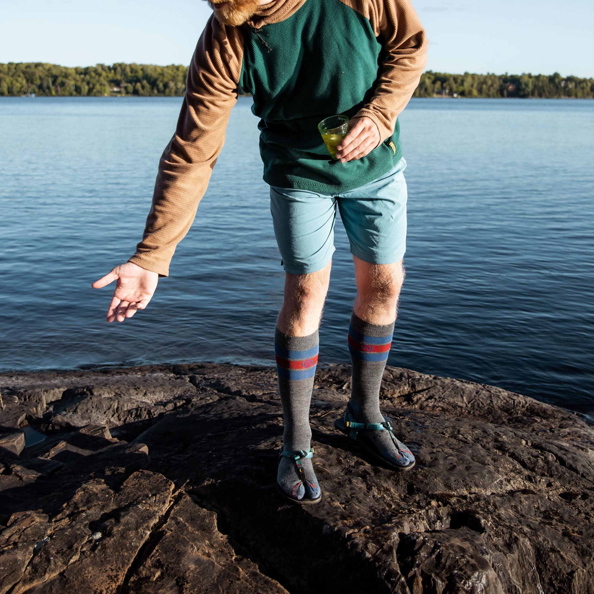 CloudLine Men’s & Women’s Merino Wool Compression Socks - Ultralight, Moisture-Wicking, Breathable - Made in USA - Perfect for Hiking, Running & Travel - 1 Pair