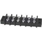 8 Position 30A Barrier Strip Connector, 14.3mm Screw Terminal Block - Panel Mount Electrical Wiring for Industrial Control, Power Distribution & DIY Projects (5-Pack)