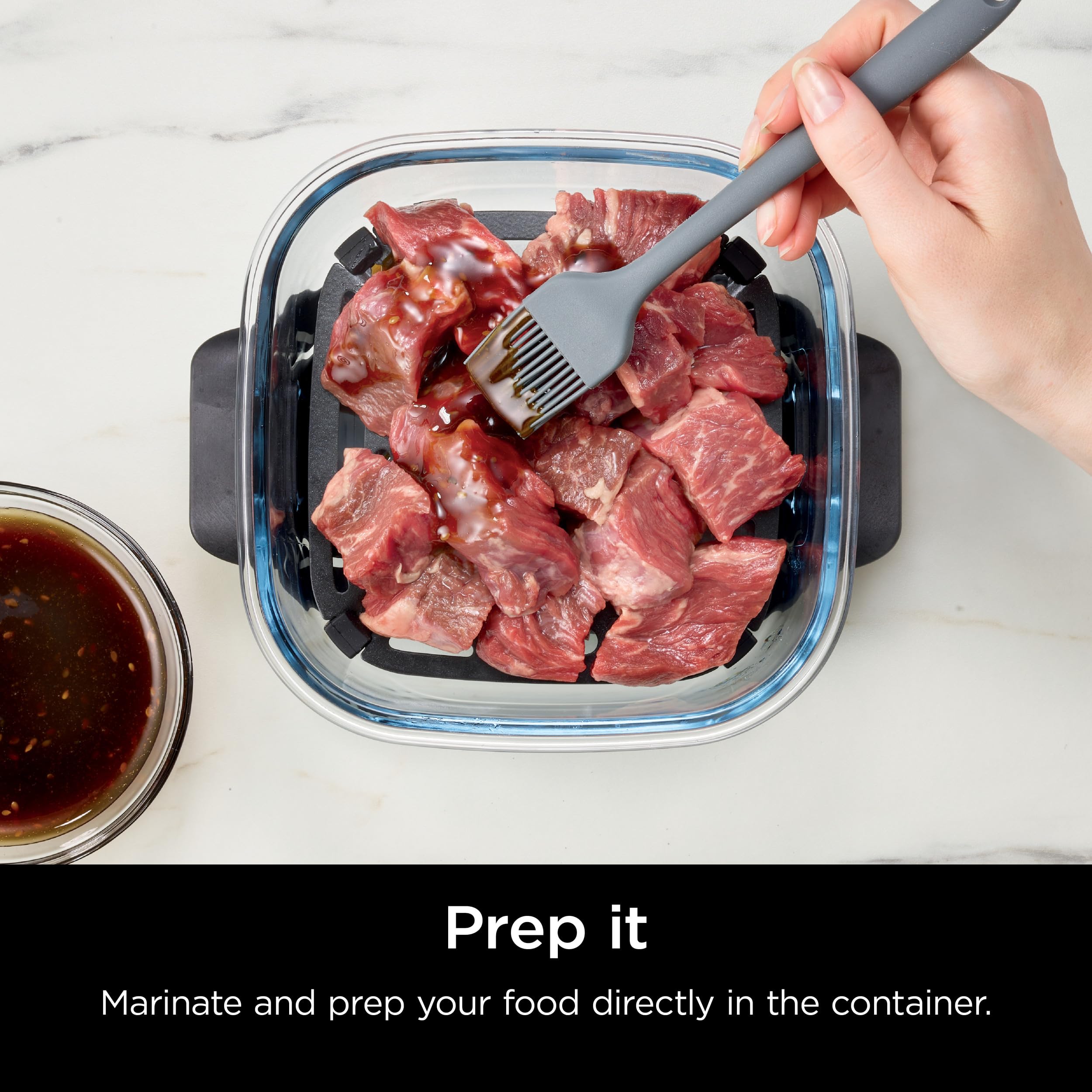 Ninja FN100 Crispi Series 4QT Air Fryer with Crispi System - 3 BPA-Free Containers & Storage Lids - Microwave, Freezer & Dishwasher Safe - Non-Toxic Portable Cooking System for Healthy Meals - Perfect for Small Kitchens, Dorms & RV Cooking