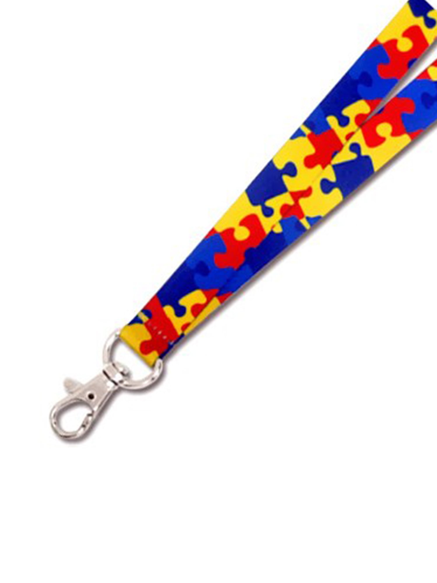 PinMart's Awareness Ribbon Lanyard - Custom Printed ID Badge Holder for Schools, Hospitals & Events - Breast Cancer, Autism & More Causes - Adjustable Neck Strap for Work, Conferences & Fundraisers