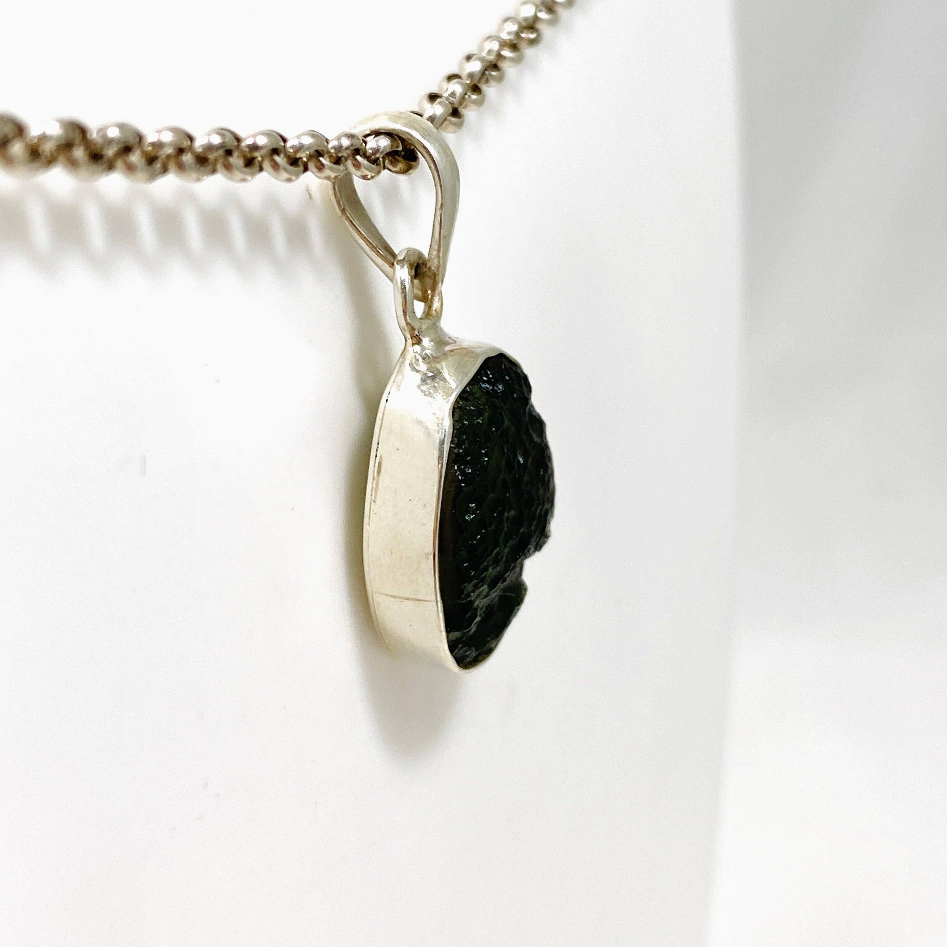 Natural Moldavite Pendant 4.25g Genuine Czech Meteorite Jewelry - Perfect for Spiritual Healing, Meditation & Energy Work
