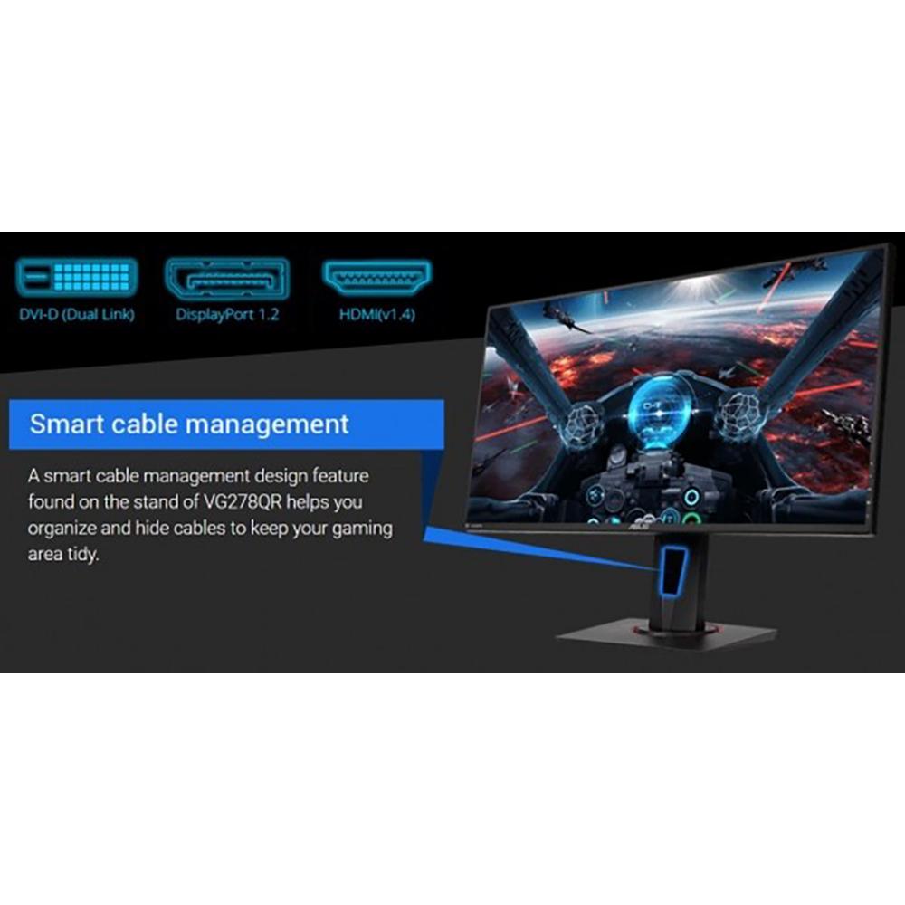ASUS 27-inch Full HD 1080p 165Hz Gaming Monitor with G-SYNC Compatibility & Keyboard Bundle - Perfect for Esports, Streaming, and Multi-Screen Workstations