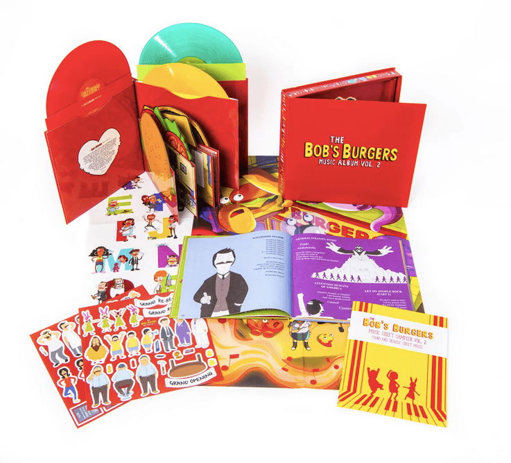 Bob's Burgers The Bob's Burgers Music Album Vol. 2 (Deluxe Box Set) - Official TV Show Soundtrack Collection for Fans & Music Lovers | Perfect for Home Listening, Gifts & Themed Parties