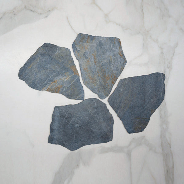 Blue Aria Stone Tile Matte Crazy Pave Porcelain - Premium Porcelain Floor and Wall Tiles for Bathroom, Kitchen, and Living Room Decoration