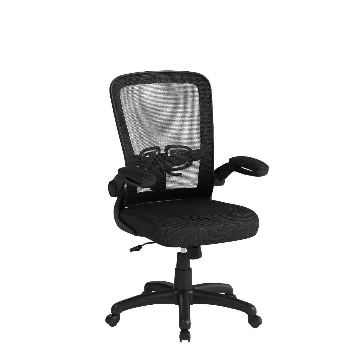 Ergonomic Office Chair with Adjustable Height & Lumbar Support - High Back Mesh Computer Chair with Flip-Up Armrests for Home Office - 300lb Weight Capacity - Perfect for Long Work Hours & Gaming Sessions
