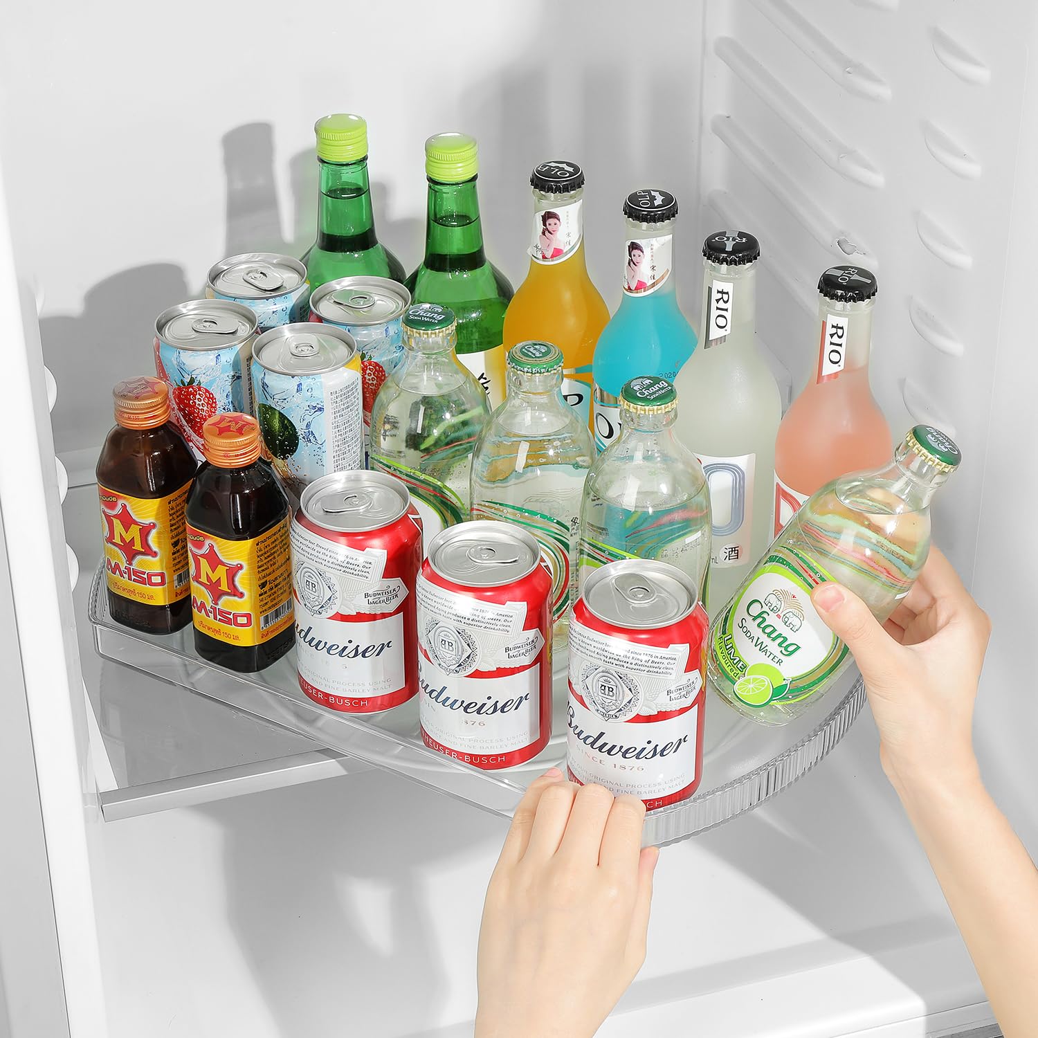 360° Rotating Lazy Susan Turntable Organizer for Large Refrigerator - 16.54