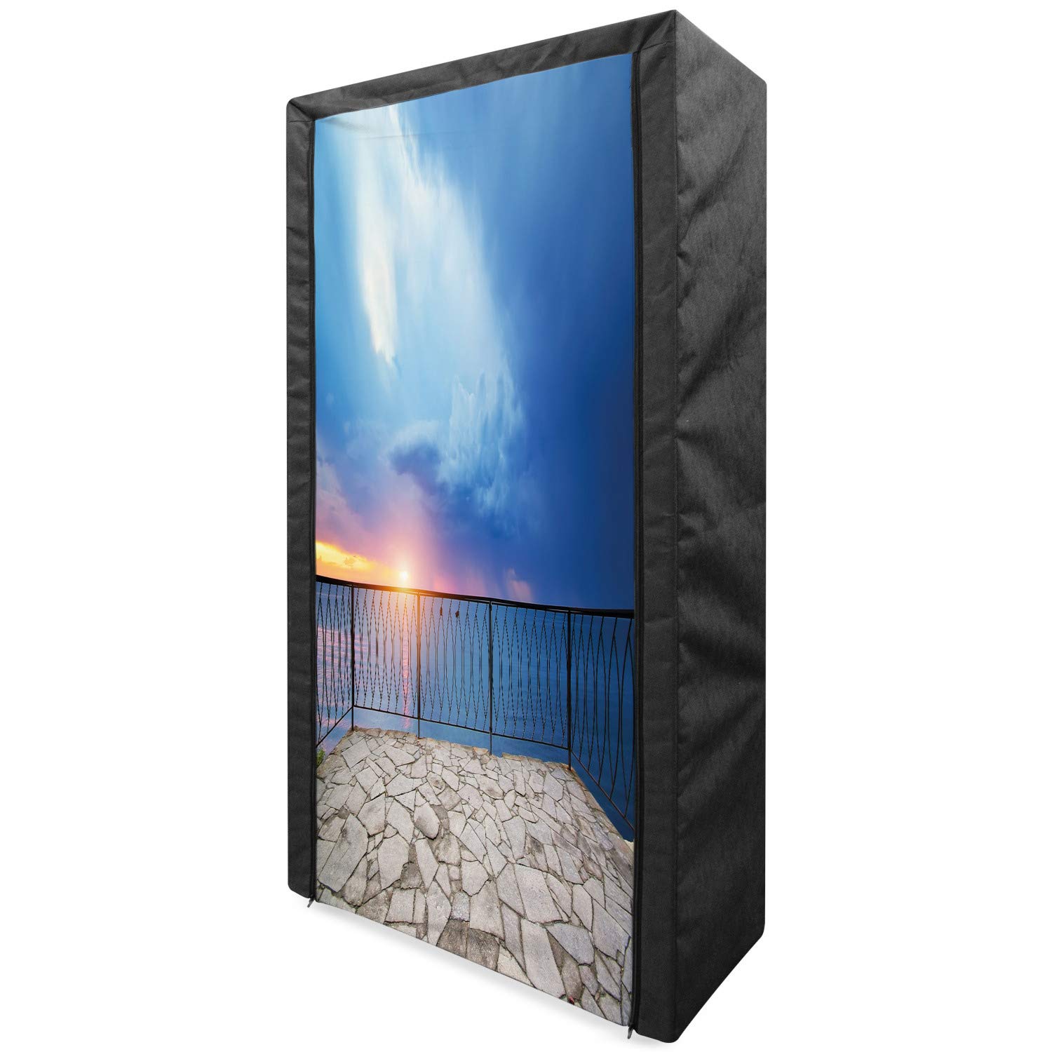 Ambesonne Modern Portable Fabric Wardrobe - 33.5