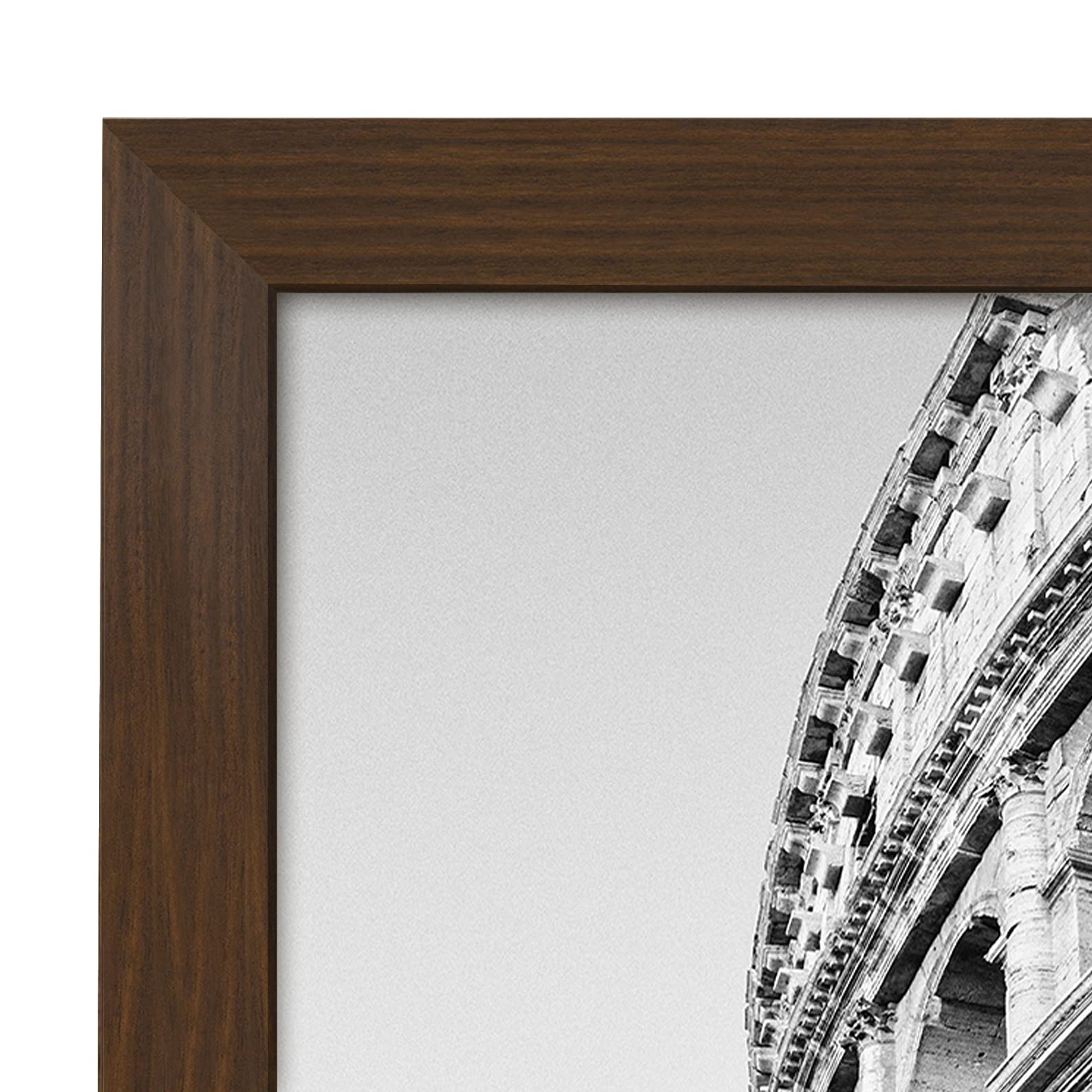 Americanflat 20x24 Walnut Picture Frame - Engineered Wood Wall Display for Home & Office Decor