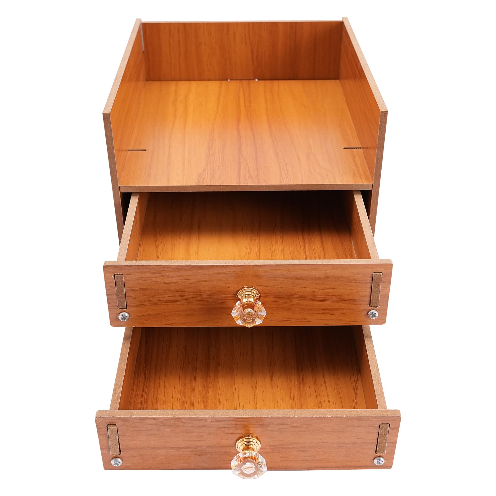 Ergonomic Wooden Monitor Stand with 3 Drawers - Adjustable Desk Riser for Computer Screens, Home Office Storage Shelf & Workspace Organizer - Perfect for Dual Monitor Setup, Gaming & Remote Work Accessories