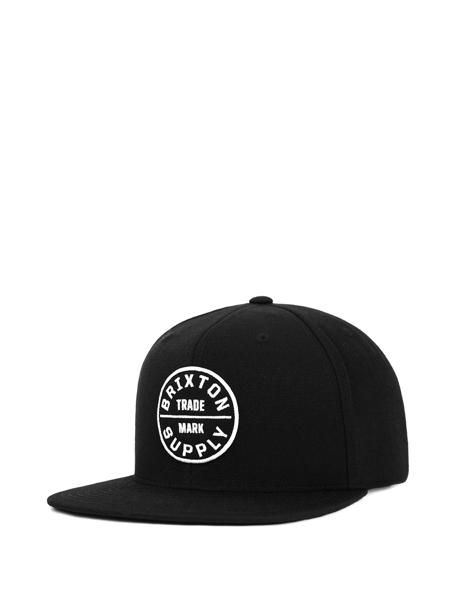 BRIXTON OATH III SNAPBACK HAT - Black Adjustable Baseball Cap for Men & Women | Stylish Streetwear Accessory for Outdoor, Sports & Casual Wear