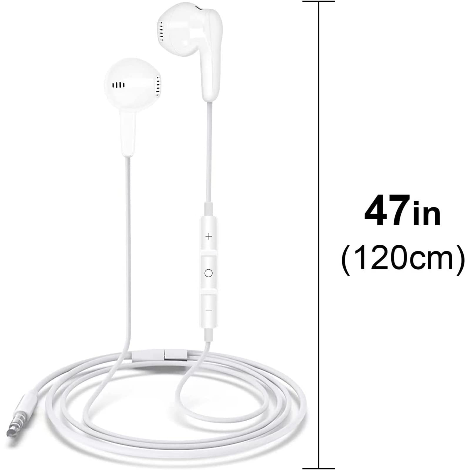 3.5mm Wired Gaming Earbuds with Microphone - Stereo In-Ear Headphones with Volume Control for PS5, PS4, Xbox Series X/S, Xbox One, Nintendo Switch - Perfect for Online Gaming, Streaming & Voice Chat (2 Pack)