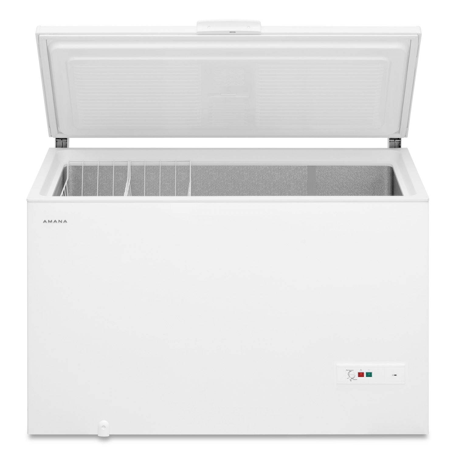 Amana 16.0 Cu Ft White Chest Freezer - Energy Efficient Home & Garage Deep Freezer for Long Term Food Storage (Model AZC5216LW) - Perfect for Bulk Meat, Frozen Vegetables & Meal Prep
