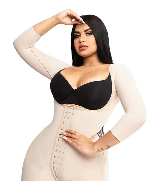 Shapewear for Women - Colombian Faja Bodysuit with Abdomen Control & Butt Lifting, 3 Hook Waist Trainer for Tummy Tuck & Body Shaping | Perfect for Postpartum, Workout & Special Occasions