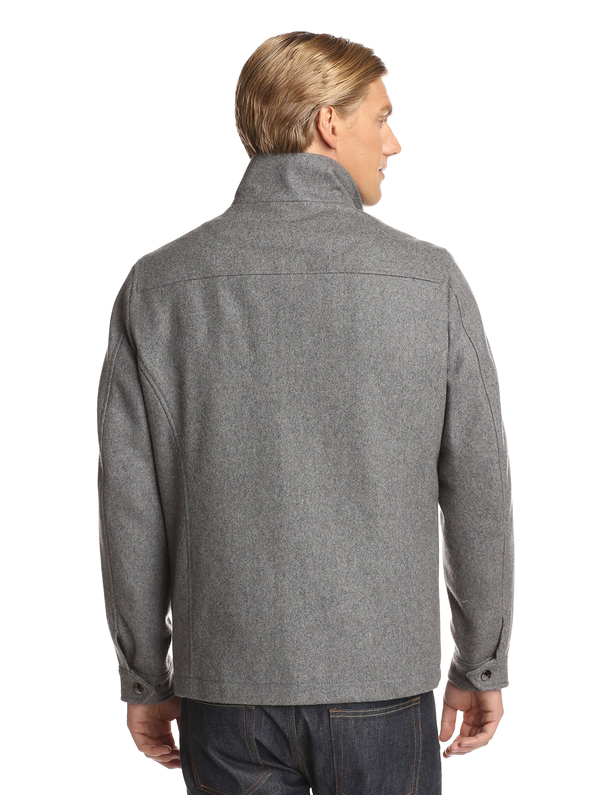 Perry Ellis Men's Lightweight Zip Front Jacket - Water-Resistant Windbreaker for Outdoor Activities, Travel & Casual Wear