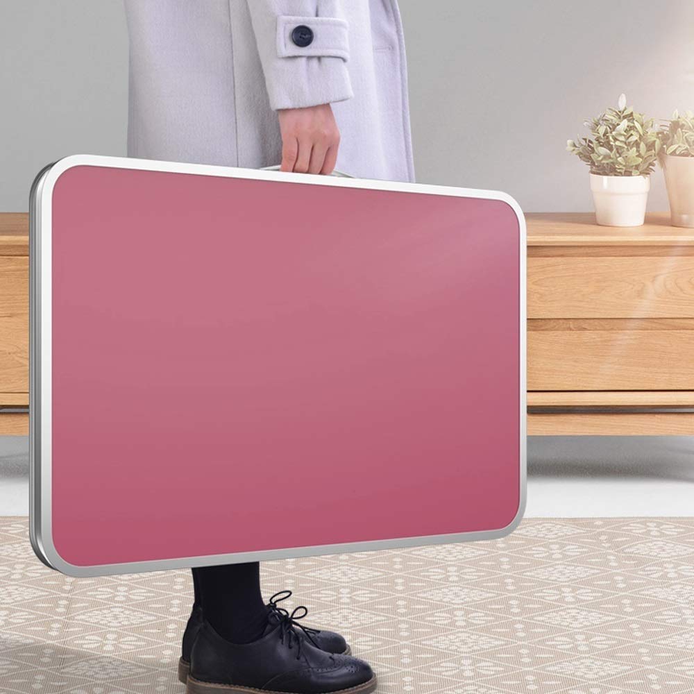 Extra Large Folding Desk Tray Table with Locking Foldable Legs & Carry Handle - Portable Laptop Bed Table for Home Office, Study, Dorm, Picnic, Kids Play & Craft Activities