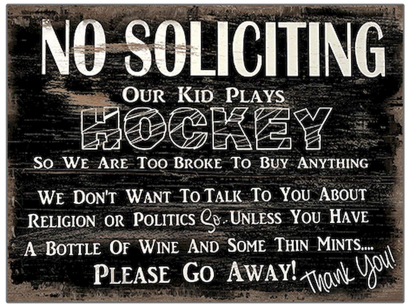 No Soliciting Sign - Handcrafted Wooden Do Not Disturb Sign for Home, Office, and Business - Perfect for Front Door, Porch, and Yard Decor