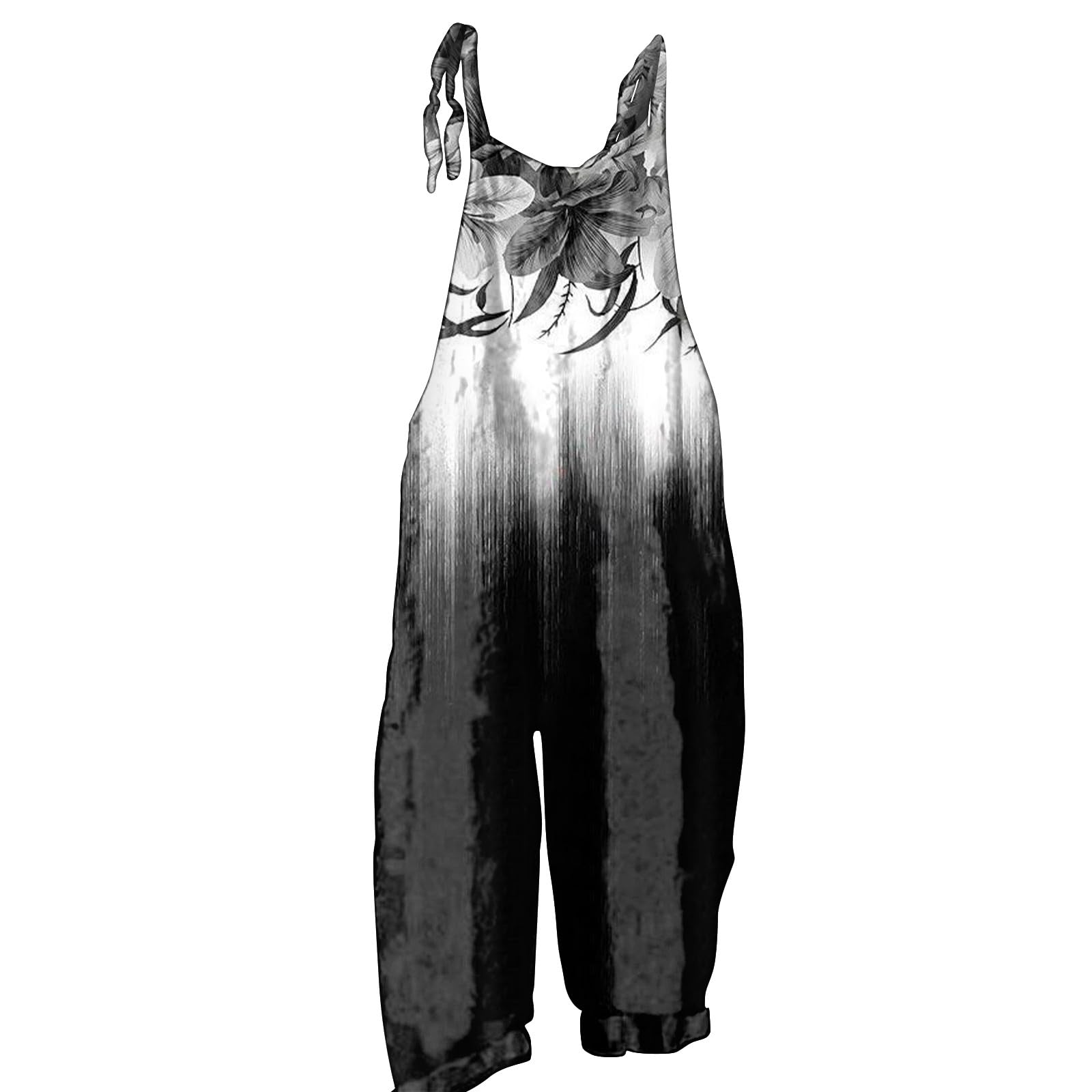 Women's Floral Jumpsuit - Vintage Summer Romper for Casual Outings