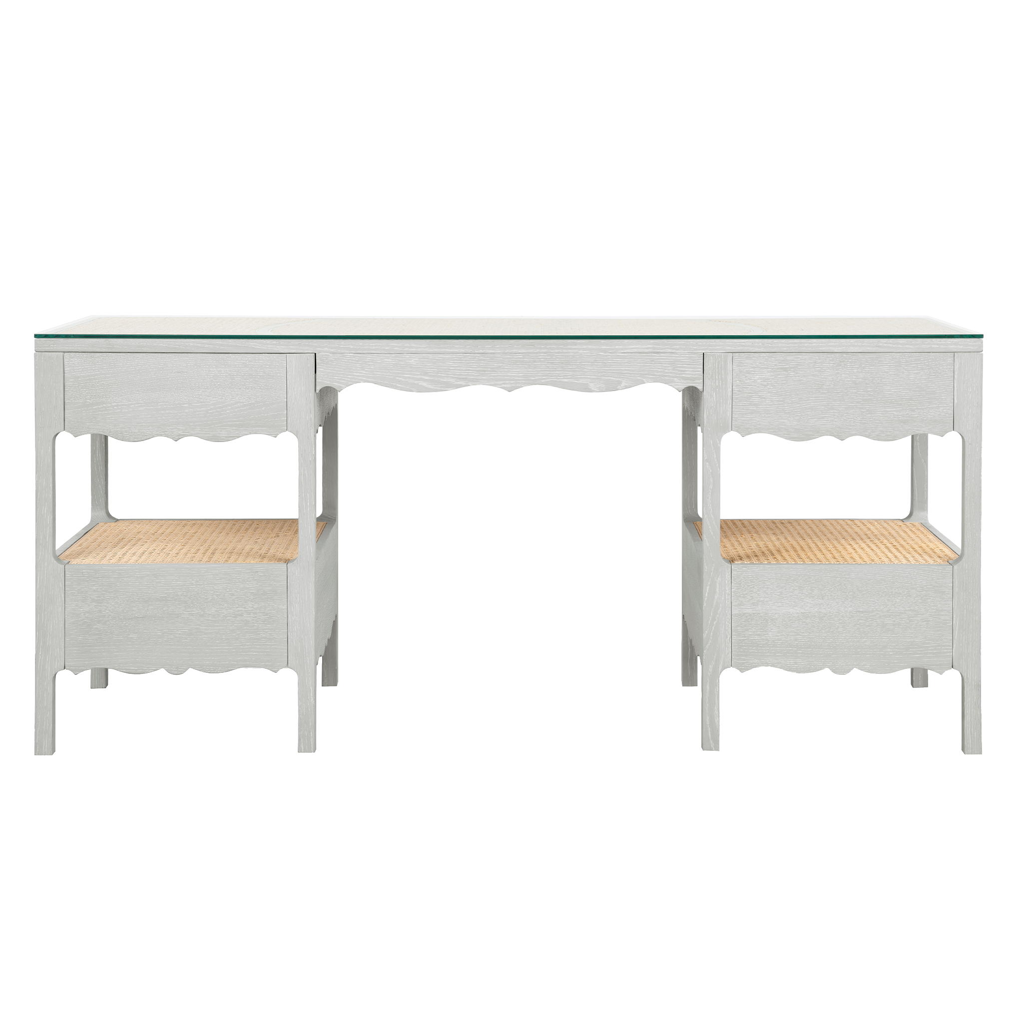 Arianna Modern Writing Desk - Home Office Computer Desk with Storage Shelf | Stylish Study Desk for Small Spaces, Dorm Rooms & Home Offices