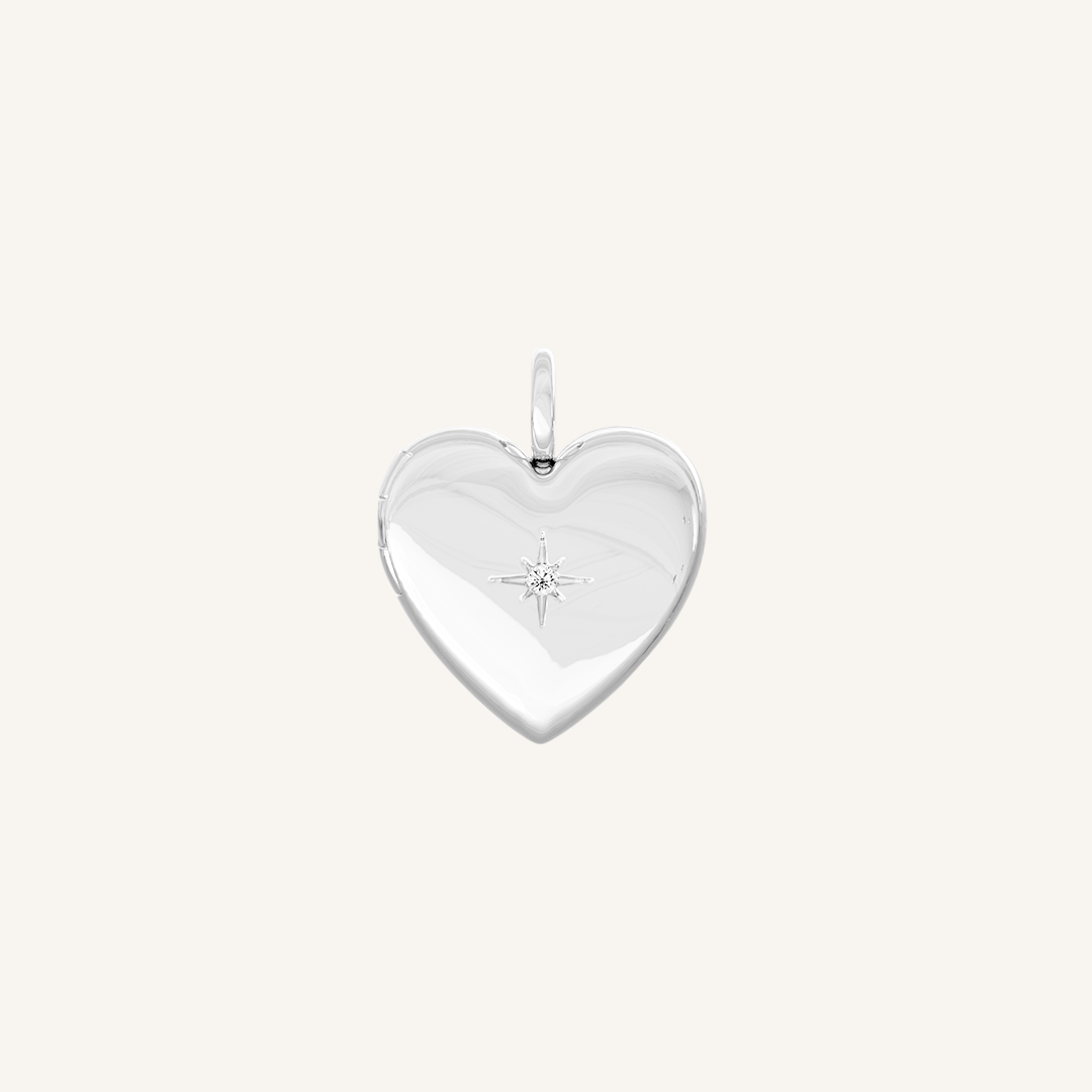 Behold Heart Photo Locket Necklace - Personalized Engraved Silver Pendant for Loved Ones | Perfect Gift for Valentine's Day, Anniversary & Mother's Day