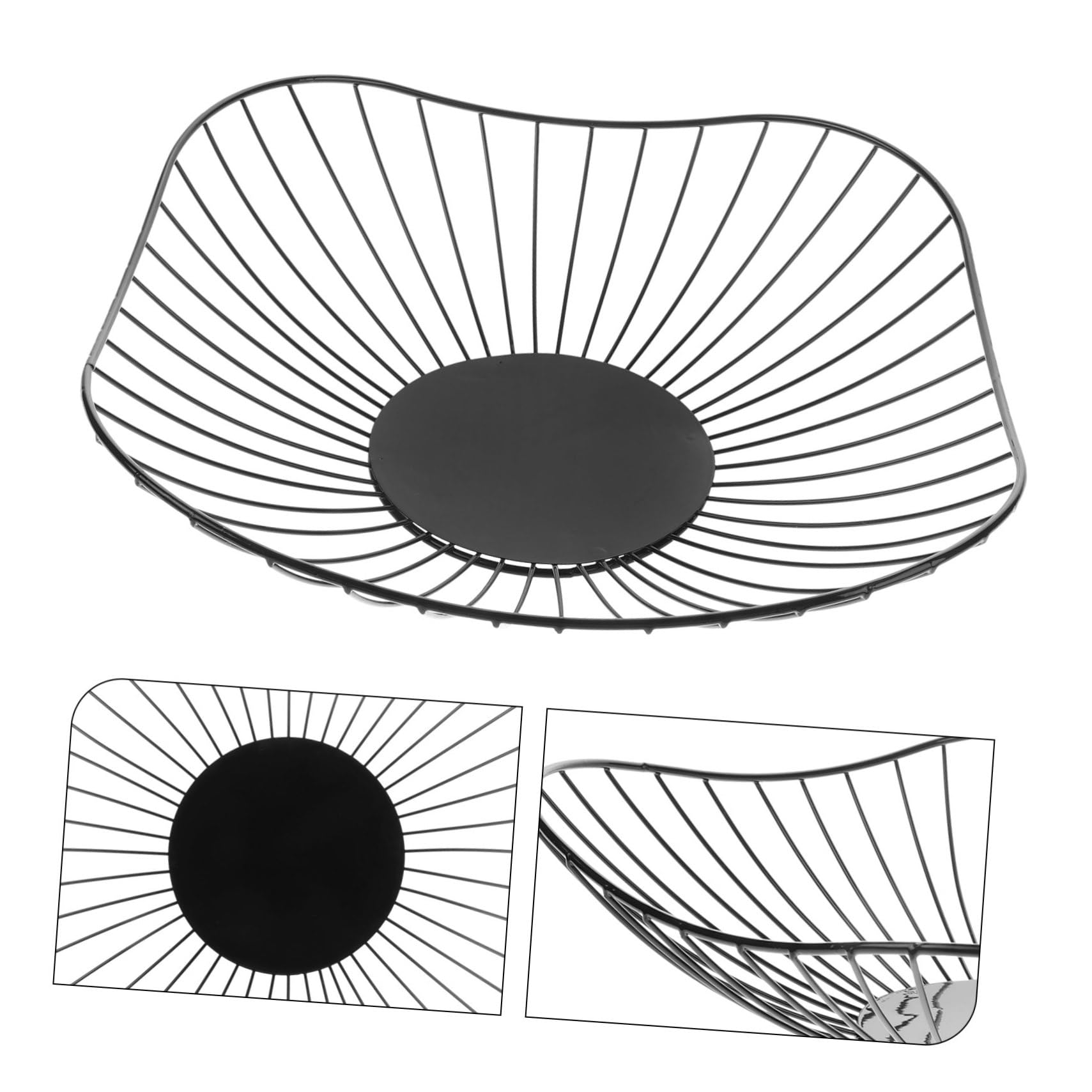 1pc Metal Wire Fruit Bowl - Elegant Iron Art Dish Container for Fruit Storage | Perfect for Kitchen Counter, Dining Table, and Party Serving | Rustic Home Decor & Fruit Holder