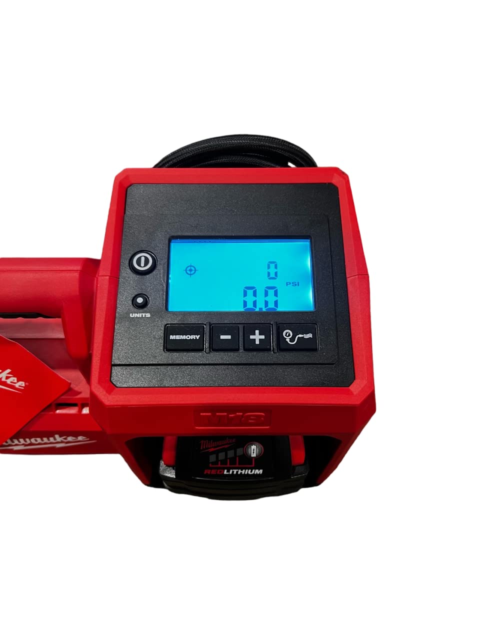 Milwaukee 2848-20 M18 Cordless Inflator Kit with 48-11-1850 5.0Ah Battery & Charger - Perfect for Tires, Air Mattresses, Sports Equipment & Outdoor Inflatable Accessories