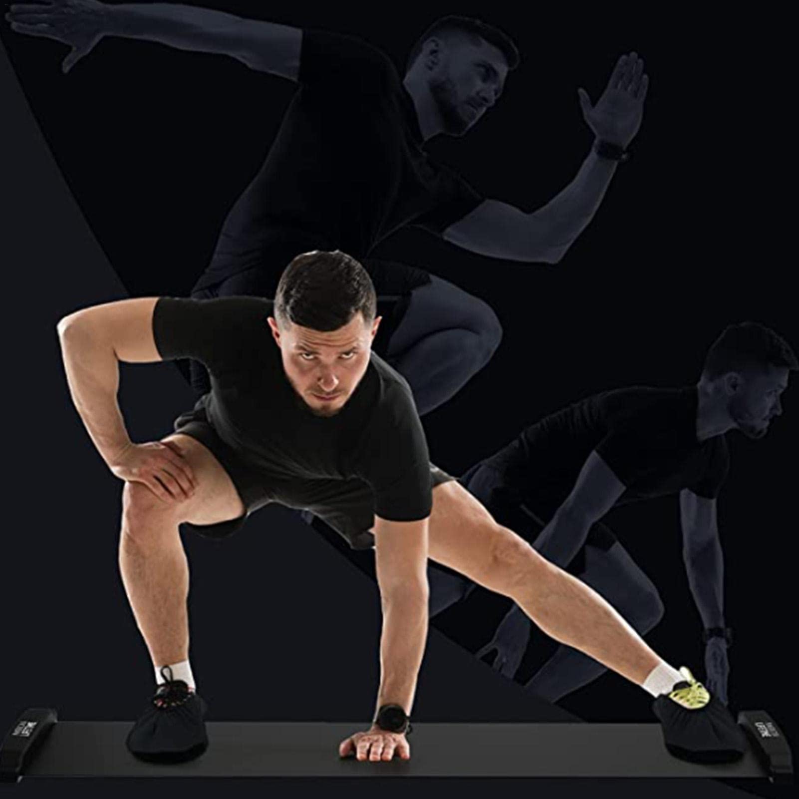 Best Exercise Slide Board Mat for Hockey Training & Fitness Workouts - Non-Slip Balance Board for Skating, Home Gym & Core Strength Exercises
