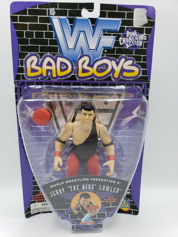 Vintage 1997 WWF Jakks Pacific Superstars Series 4 Bad Boys Jerry 