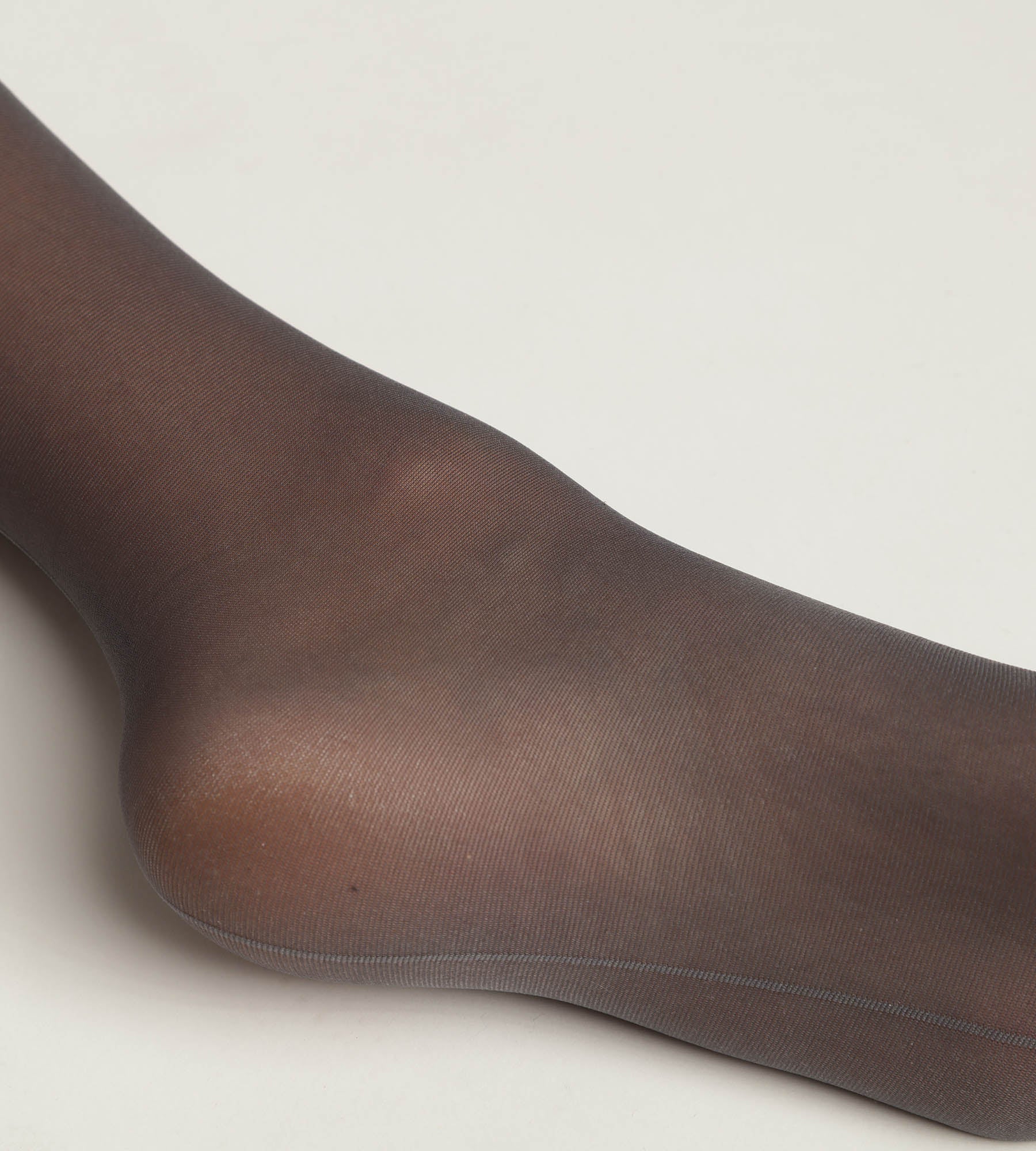 Women's Sheer Gray Tights with Contrasting Seam - Dim Style - Perfect for Office Wear, Evening Outfits, and Special Occasions