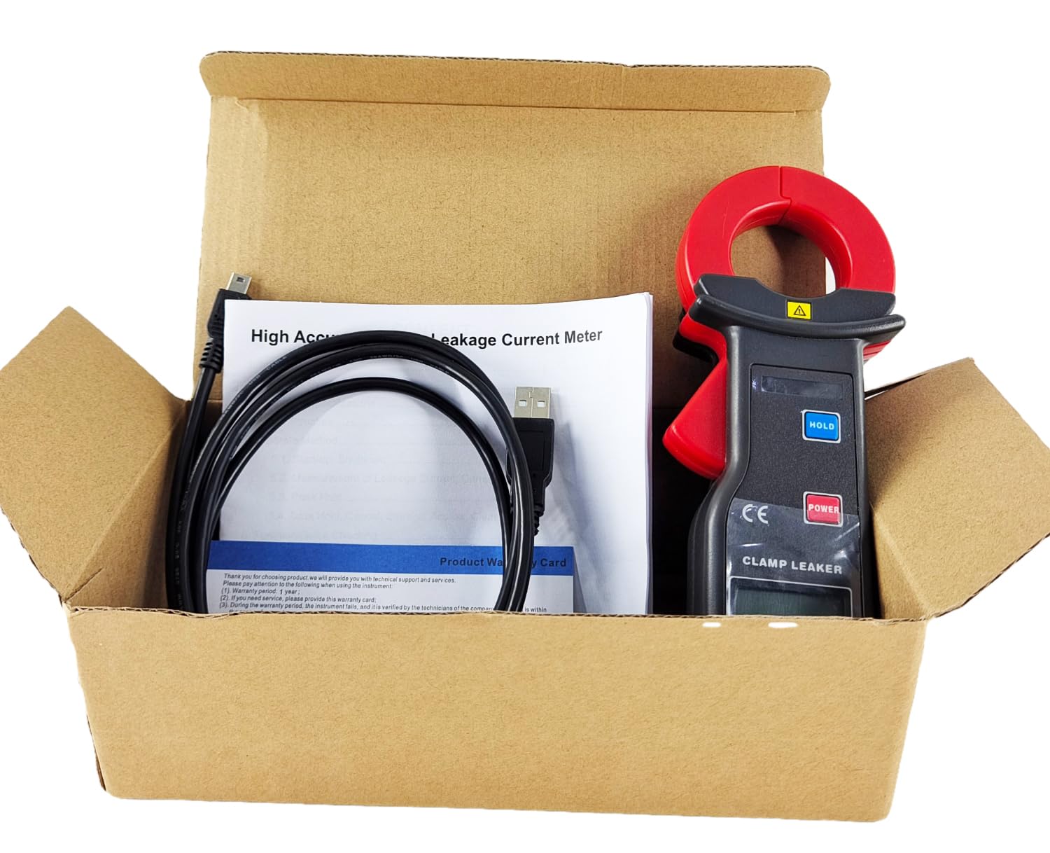 High Precision Clamp Leakage Current Meter - 0mA to 600A Range, 35mm x 40mm Clamp Size for Accurate Small Current Measurement - Ideal for Electrical Maintenance, HVAC Systems, and Industrial Equipment Testing