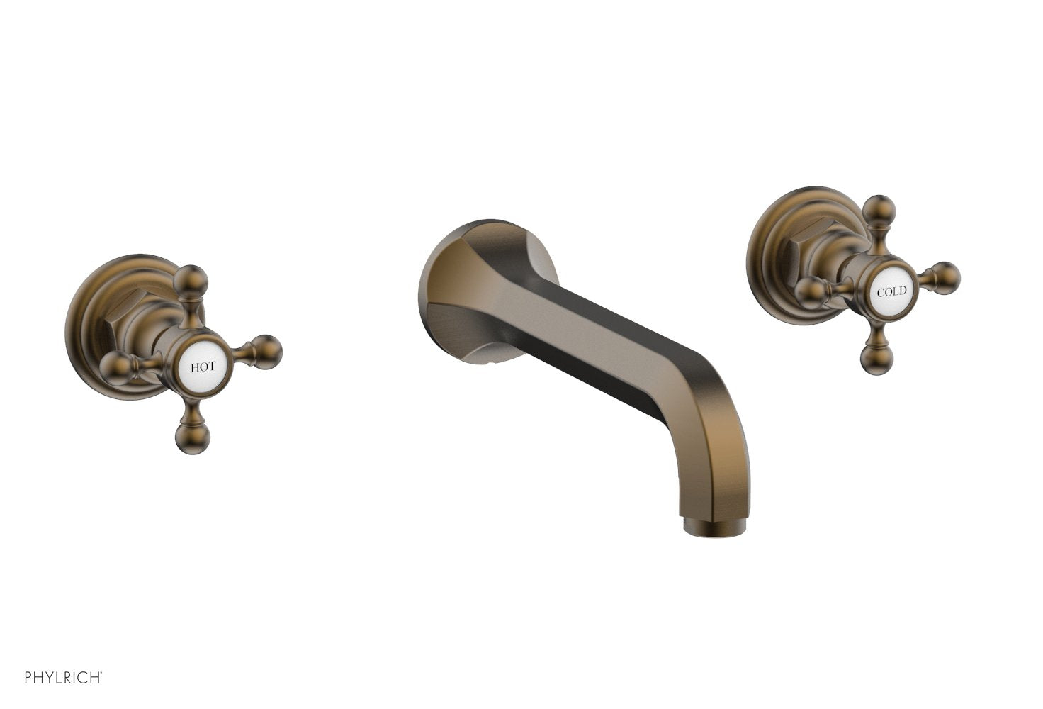 HEX TRADITIONAL Wall Mounted Lavatory Sink Set 500 11 - Perfect for Bathroom, Powder Room, and Guest Bathroom Decor