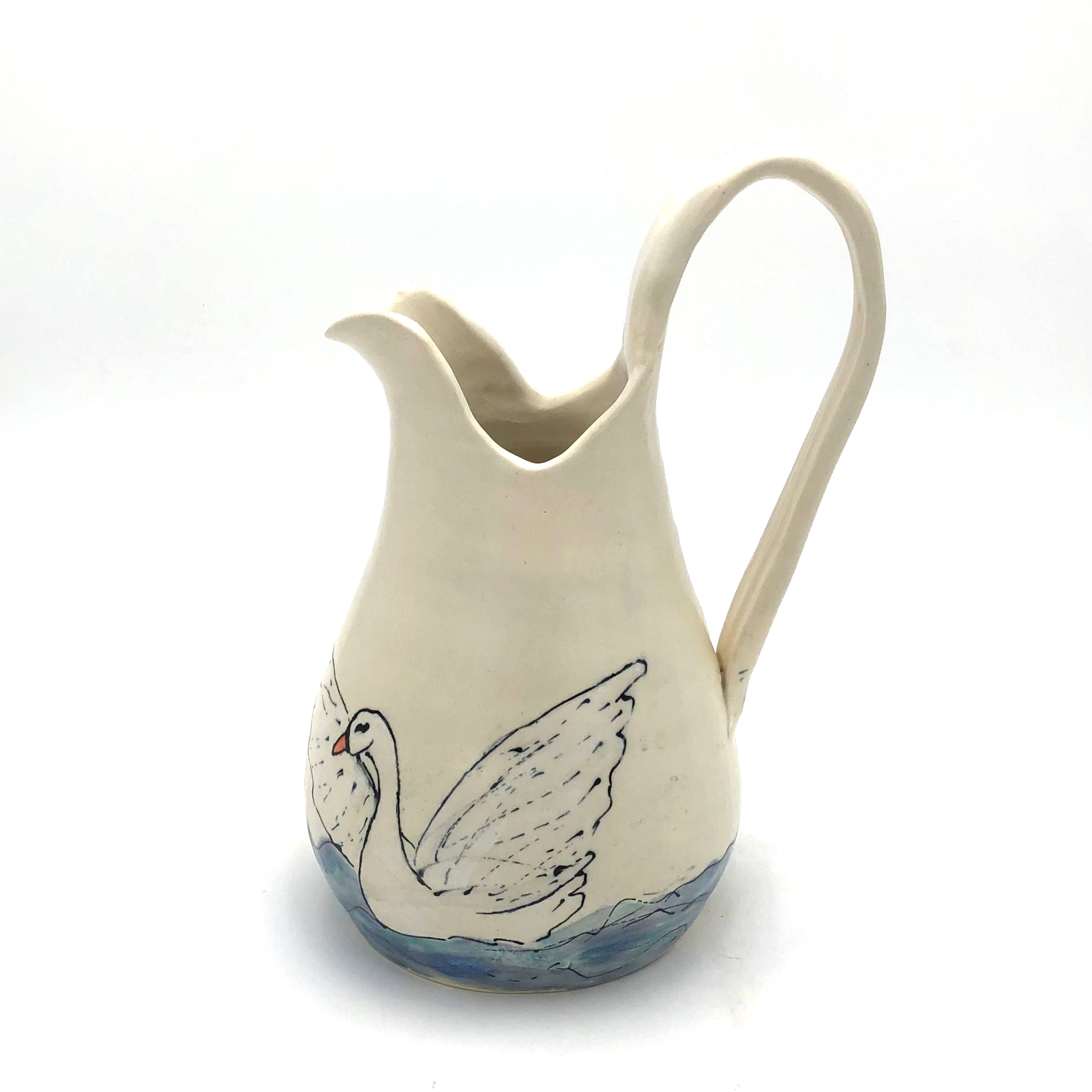 Handpainted Porcelain Pitcher - Sullivan FF Beauty's Muse - Elegant Floral Design - Perfect for Tea Serving, Home Decor & Gift Giving