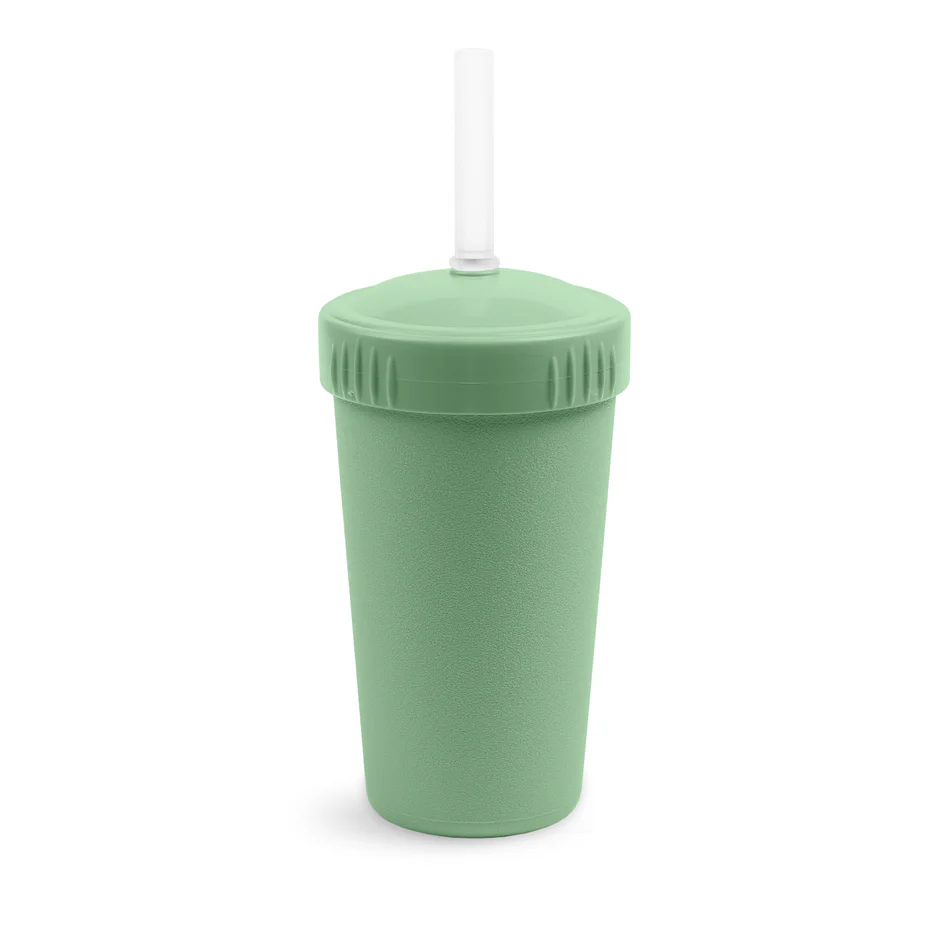 RePlay Straw Cup with No Pull Out Silicone Straw - Leak Proof Sippy Cup for Toddlers - BPA Free Kids Drinking Cup for Home, Travel & Daycare