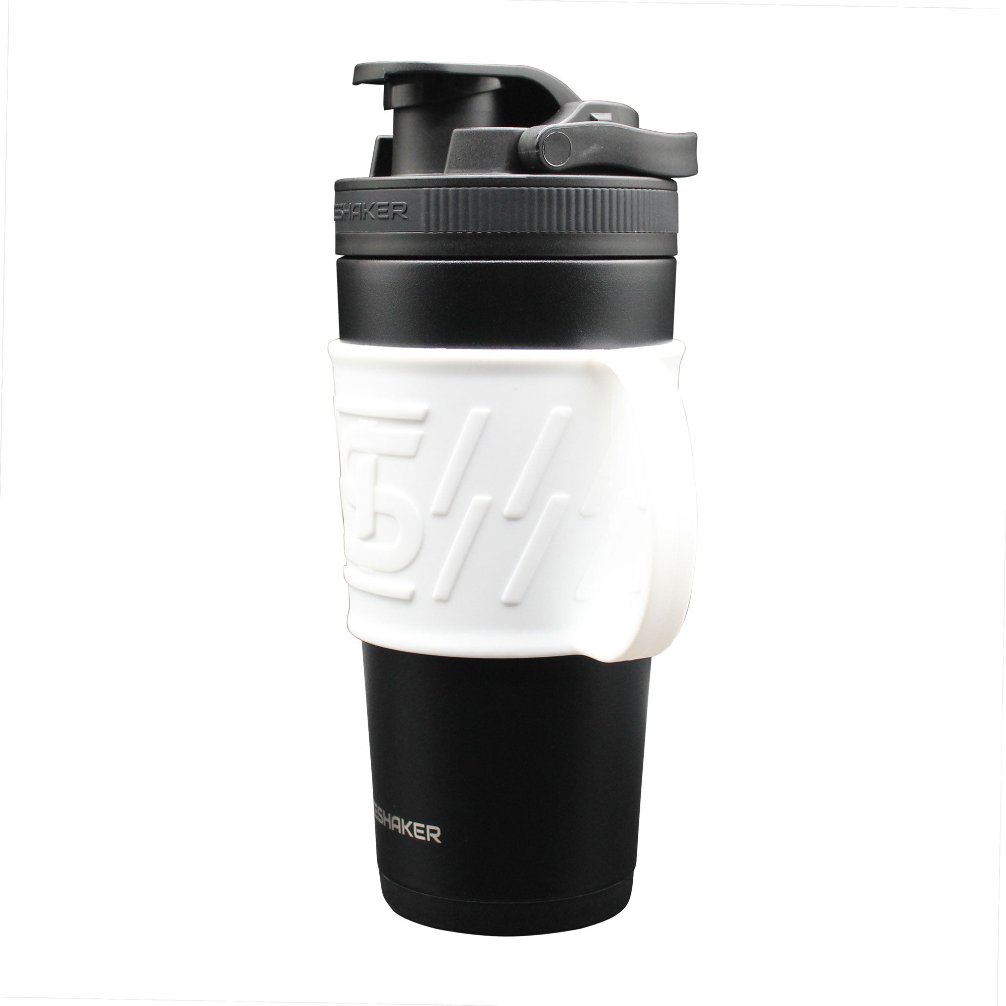 26oz & 32oz Ice Shaker Bottle Grip Sleeve - White | Non-Slip Workout Accessory for Protein Shakes & Gym Bottles