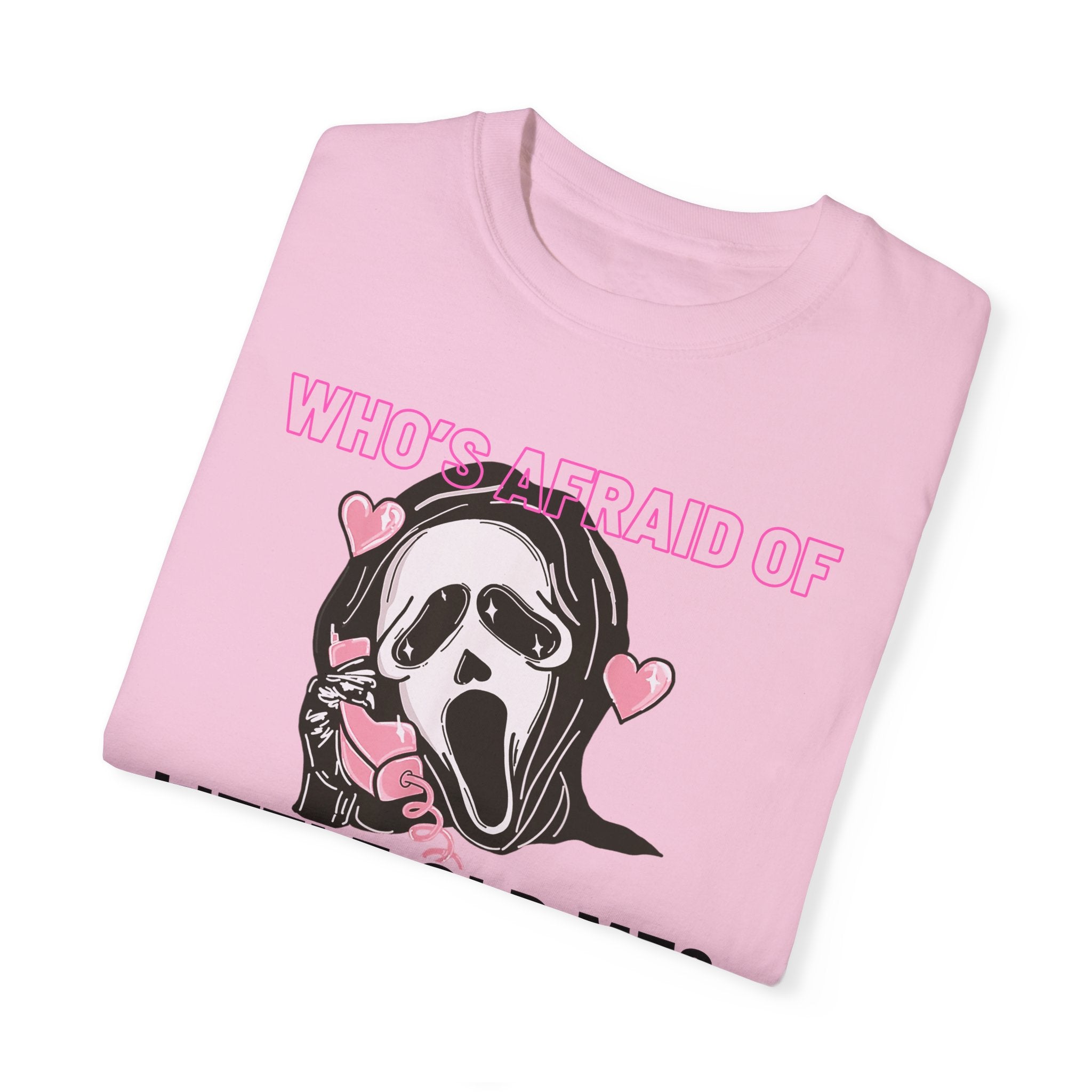 Ghostface Who's Afraid T-Shirt - Horror Movie Fan Tee for Halloween & Cosplay - Vintage Style Horror Film Merchandise for Men & Women