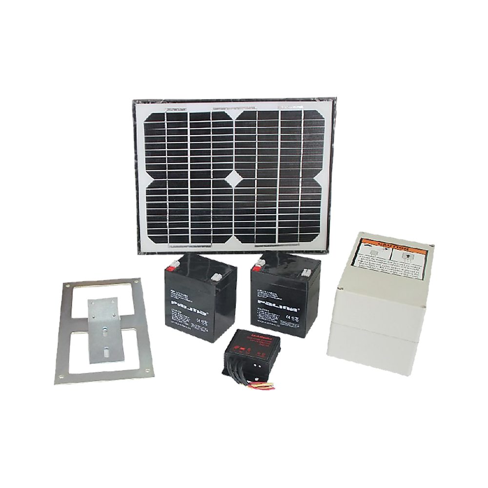 1000KG 10W Solar Powered Double Swing Automatic Gate Opener with Remote Control - Perfect for Driveway, Farm, and Ranch Security Gates
