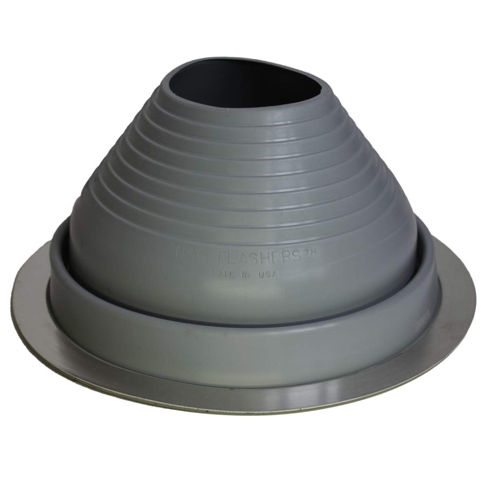 EPDM Flexible Roof Jack Pipe Boot for Metal Roofing - Fits 5