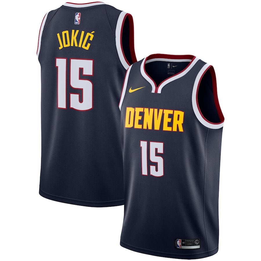Nikola Jokic Denver Nuggets Navy Blue Nike Swingman Jersey - Authentic NBA Basketball Jersey for Fans & Game Day
