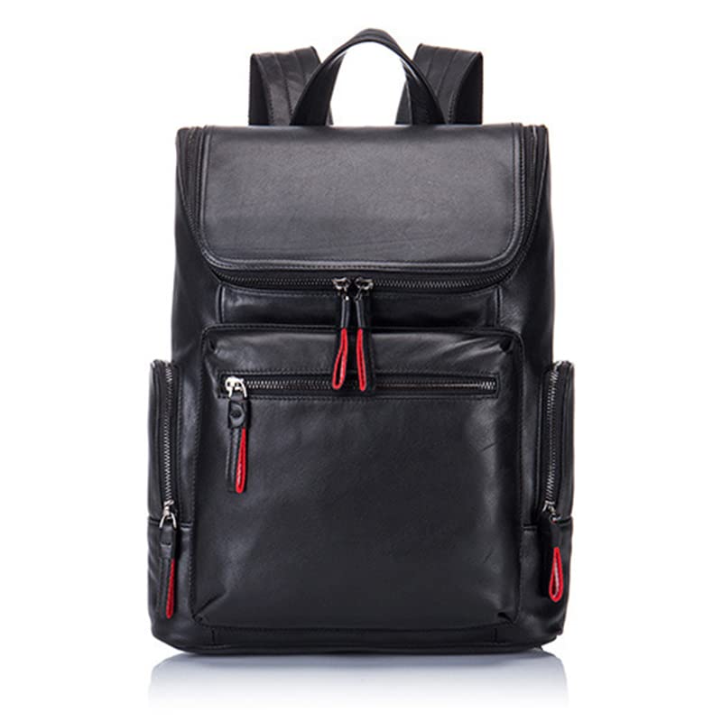 Durable Waterproof Leather Backpack for Men - Multifunctional Laptop Bag & Travel Backpack - Perfect for Work, Gym, Hiking & Outdoor Adventures