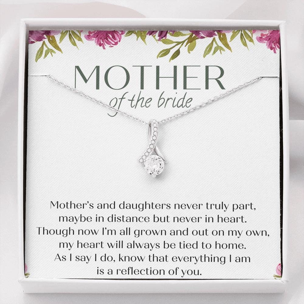 Love Knot Necklace - Elegant Mother of the Bride Jewelry Gift | Unique Keepsake for Wedding, Birthday & Special Occasions | Perfect Bride-to-Mother Present for Ceremonies & Celebrations
