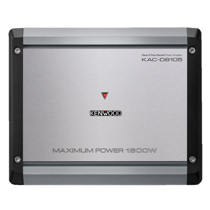 Kenwood KAC D8105 5-Channel Car Amplifier - High Power 1600W, 4/3/2 Channel, Class D, MOSFET, for Car Audio System - Perfect for Trucks, SUVs, and Custom Car Stereo Upgrades