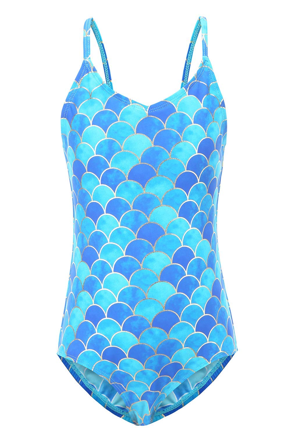 Girls One Piece Swimsuits - Striped Rainbow Bathing Suit for Kids | Perfect for Beach, Pool & Summer Vacations